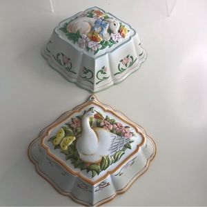 LE CORDON BLUE The Franklin Mint Collection Set of 2 Decor Molds